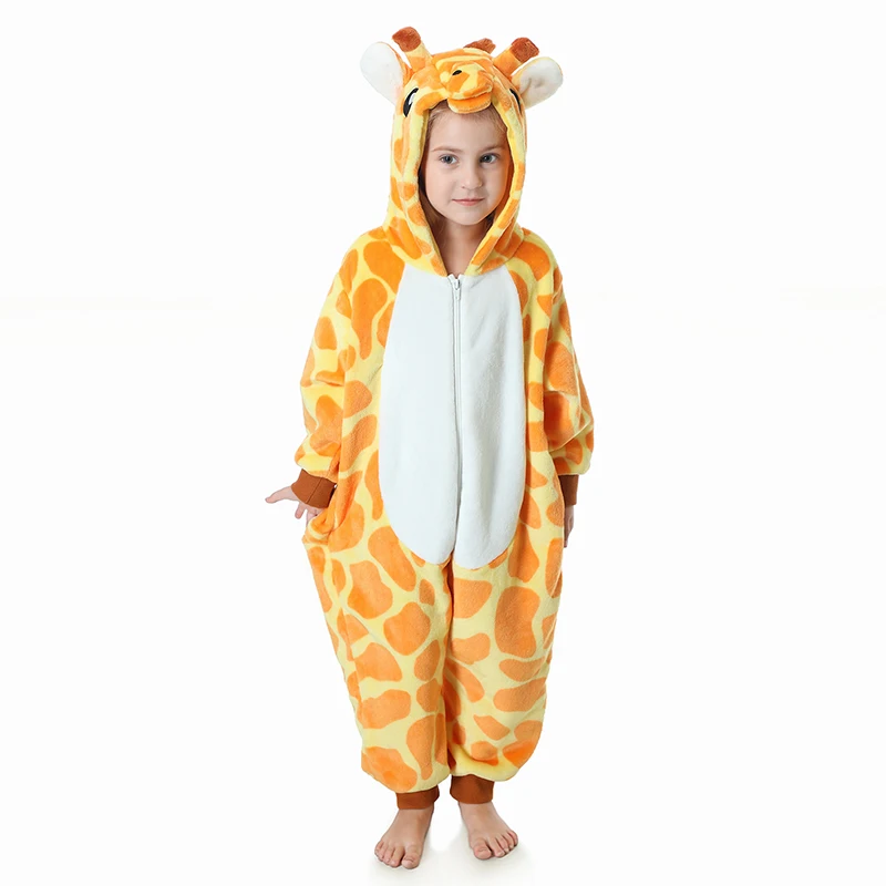 

Halloween Cartoon Giraffe Costume for Kids Long Sleeve Jumpsuits Role-Play Pajamas Costume Cosplay Party Outfits