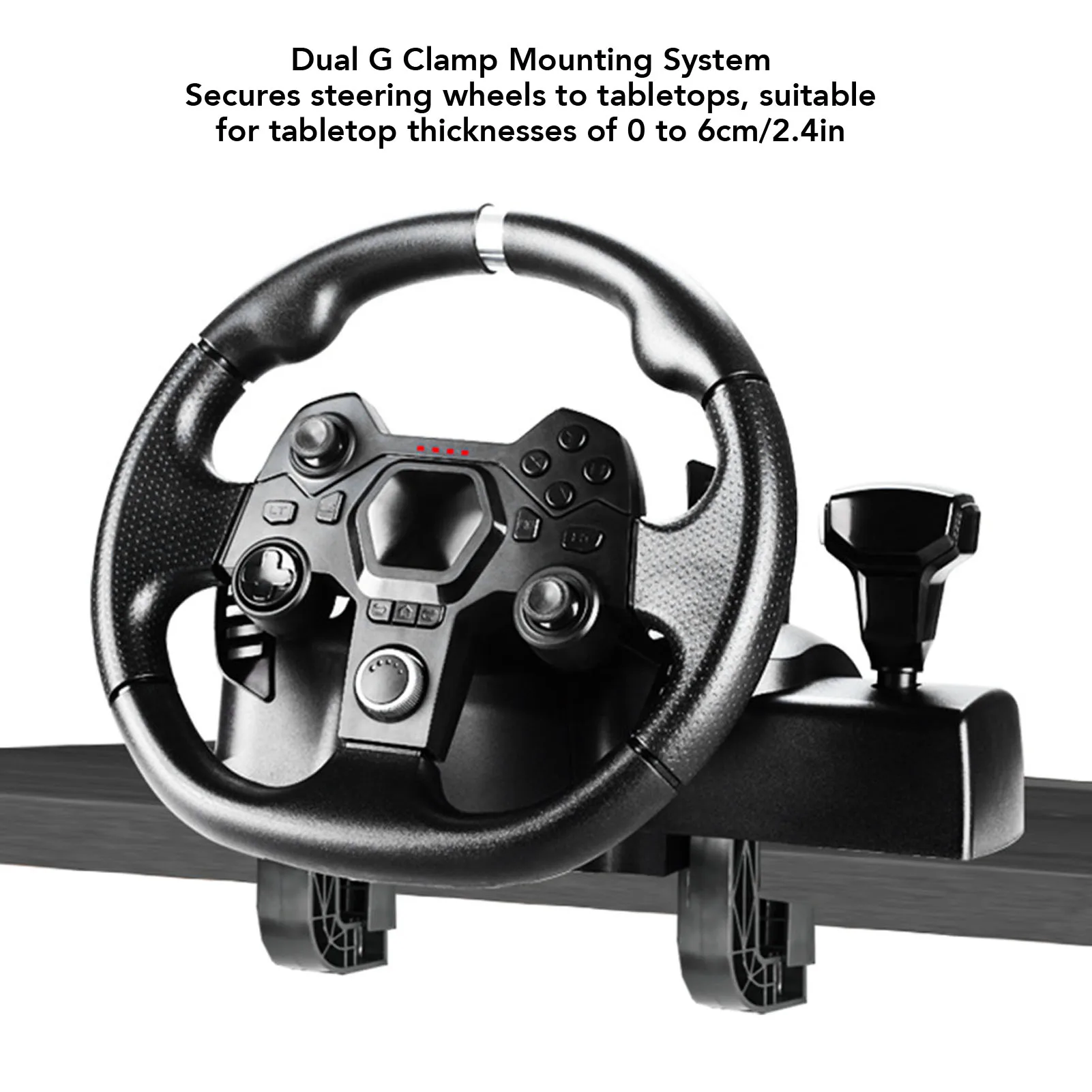 Set de Volante para Juegos Compatible con Consola Switch, Volante de Carreras de 11 Pulgadas y Pedales Compatibles con Android y PC