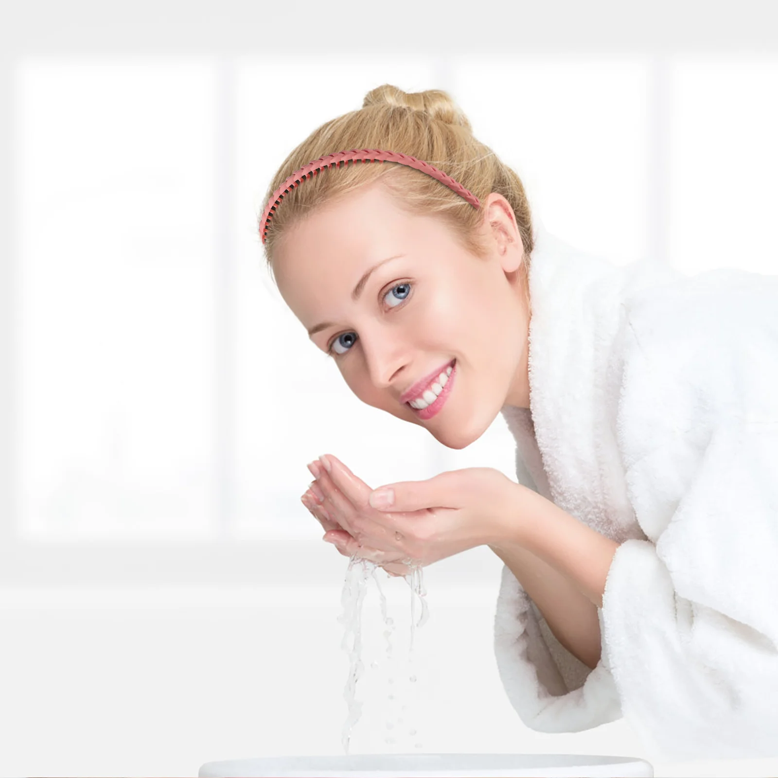 

10Pcs Braided Headbands for Women Anti-Slip Stretchy Hair Accessories for Face Washing and Daily Use Headband Women