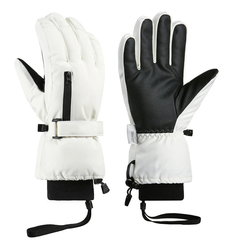 LOCLE Touchscreen-Skihandschuhe für Herren und Damen, warm, winddicht, zum Reiten, Wandern, Skifahren, Skateboarden, Snowboarden, Schneemobilhandschuhe – Detail 9