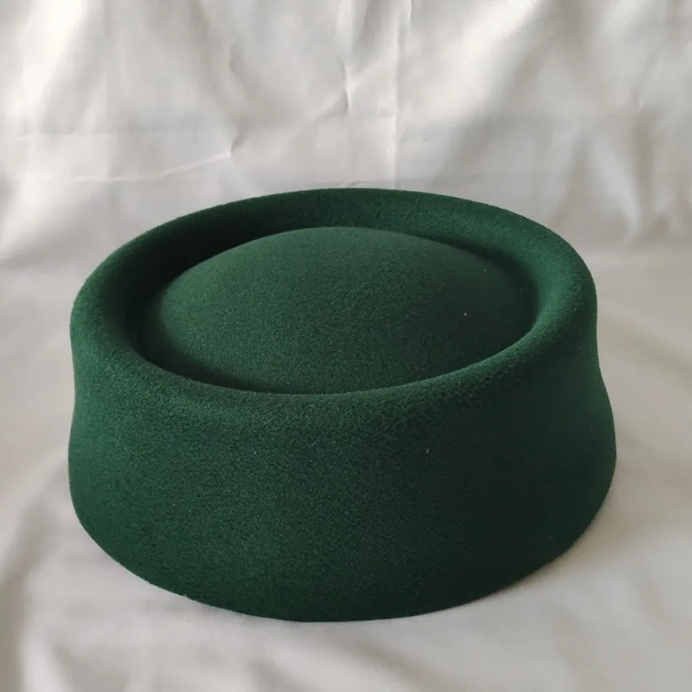 Vintage French Style Pillbox Hat Fedoras Teardrop Beret Hat Air Hostess Elegant Fedora Hat Cocktail Event