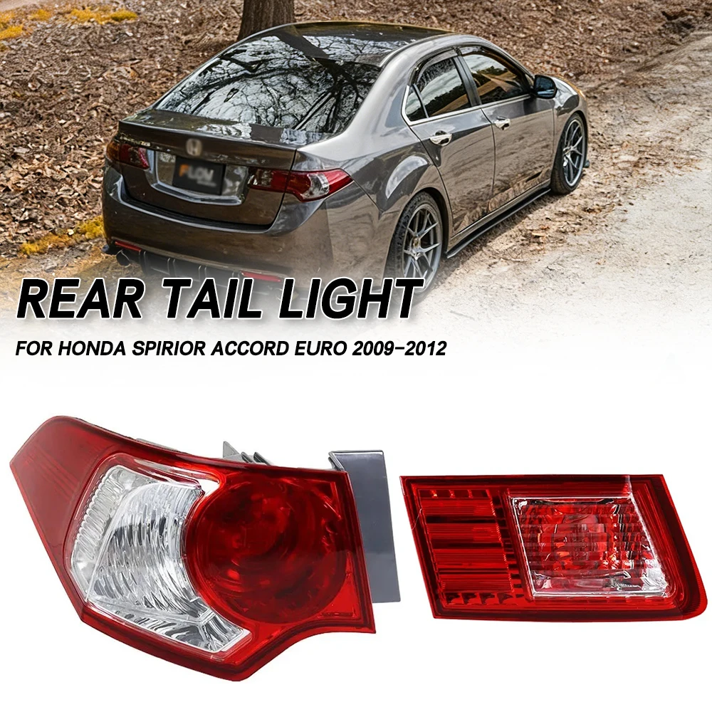For Honda Spirior Accord Euro 2009 2010 2011 2012 Car Tail light Rear Bumper Light Stop Brake Lamp Turn Signal Warning