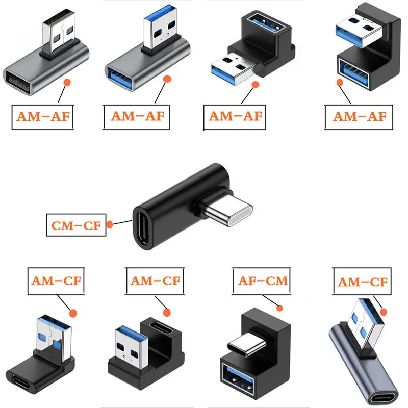 10Gbps Aluminum Shell USB C-Type/A-Type Phone Adapter, Computer USB Flash Drive Adapter, Power Bank OTG Adapter, AM to Type-C