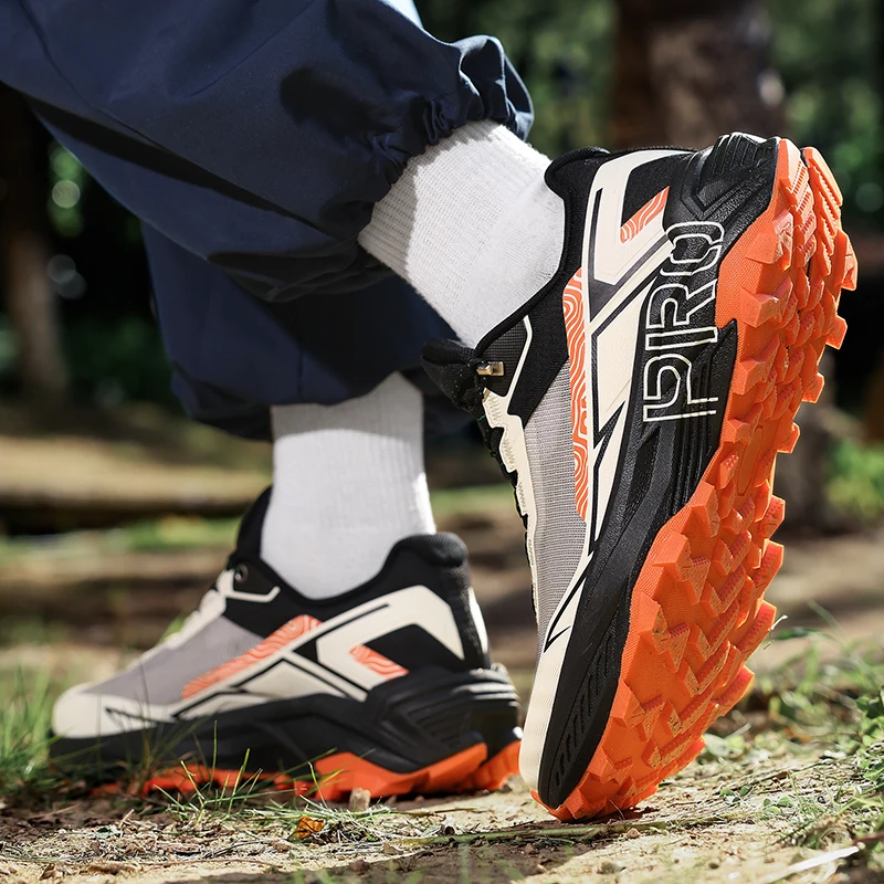 

Good Quality Men Outdoor Hiking Shoes Hard-Wearing Trekking Shoe For Mens Anti-Slippery Wearable man Mountain Climbing Footwear