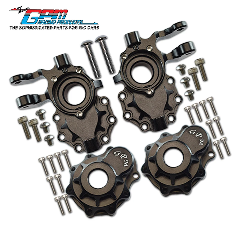 GPM アルミフロントナックルアーム 1/10 TRX4 ディフェンダートレイルクローラー用-82056-4