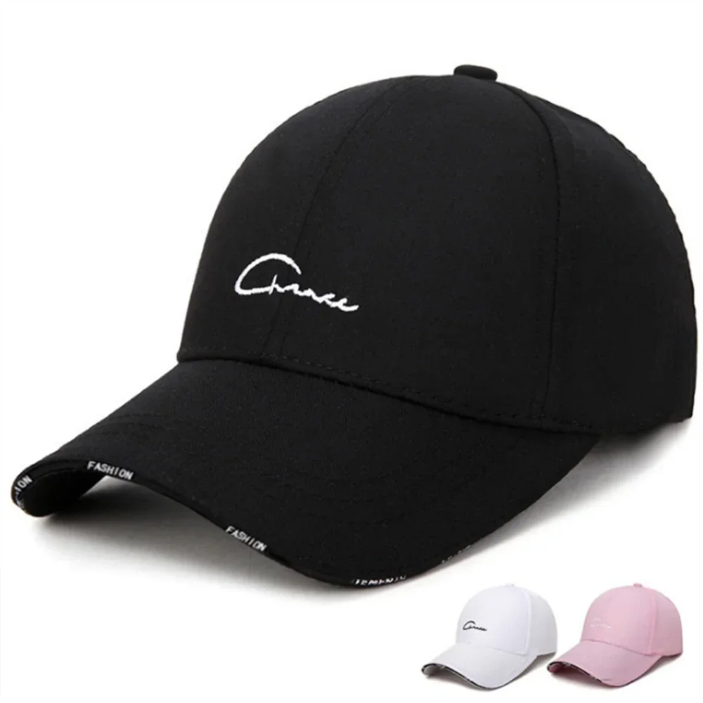 Men and Women Spring and Summer Baseball Cap Hipster Wild Black and White Leisure Travel Sun Protection Hat Chapeu Masculino