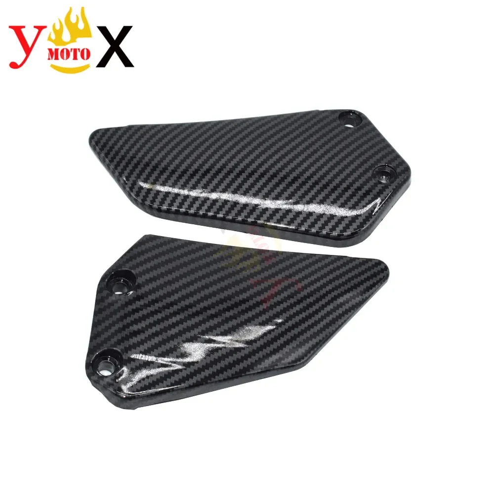 CBR 250 MC19 MC22 (Carbon Pattern) Side Foot Peg Rest Protection Panel Cover Guard For Honda CBR250 CBR250R CBR250RR 1988-1994