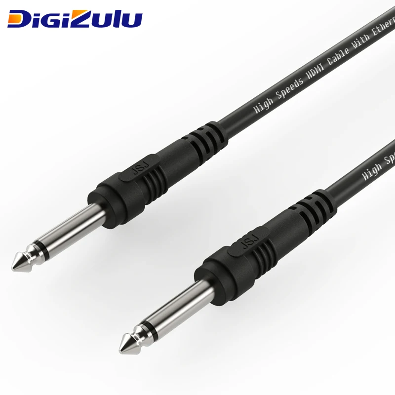 

Digizulu High End Electric Guitar Amp Cable 6.35mm Mono 1/4" TS Male to Male Audio Cord for Guitar Bass Amplifier Mixer Speaker