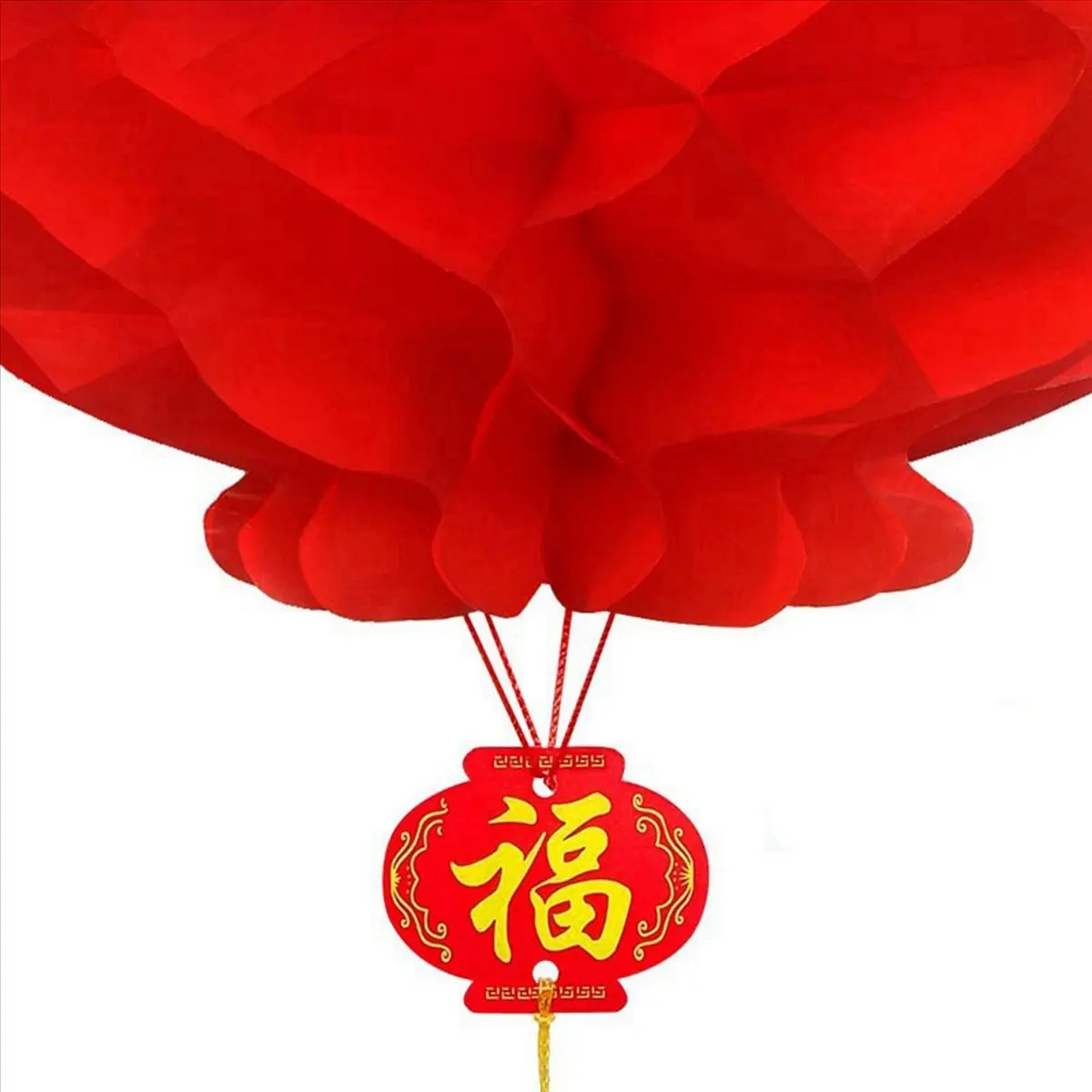 Stable- 40 PCS Chinese Lantern Decoration Foldable Waterproof Good Luck Chinese New Year, Spring Festival Supplies or Decoration