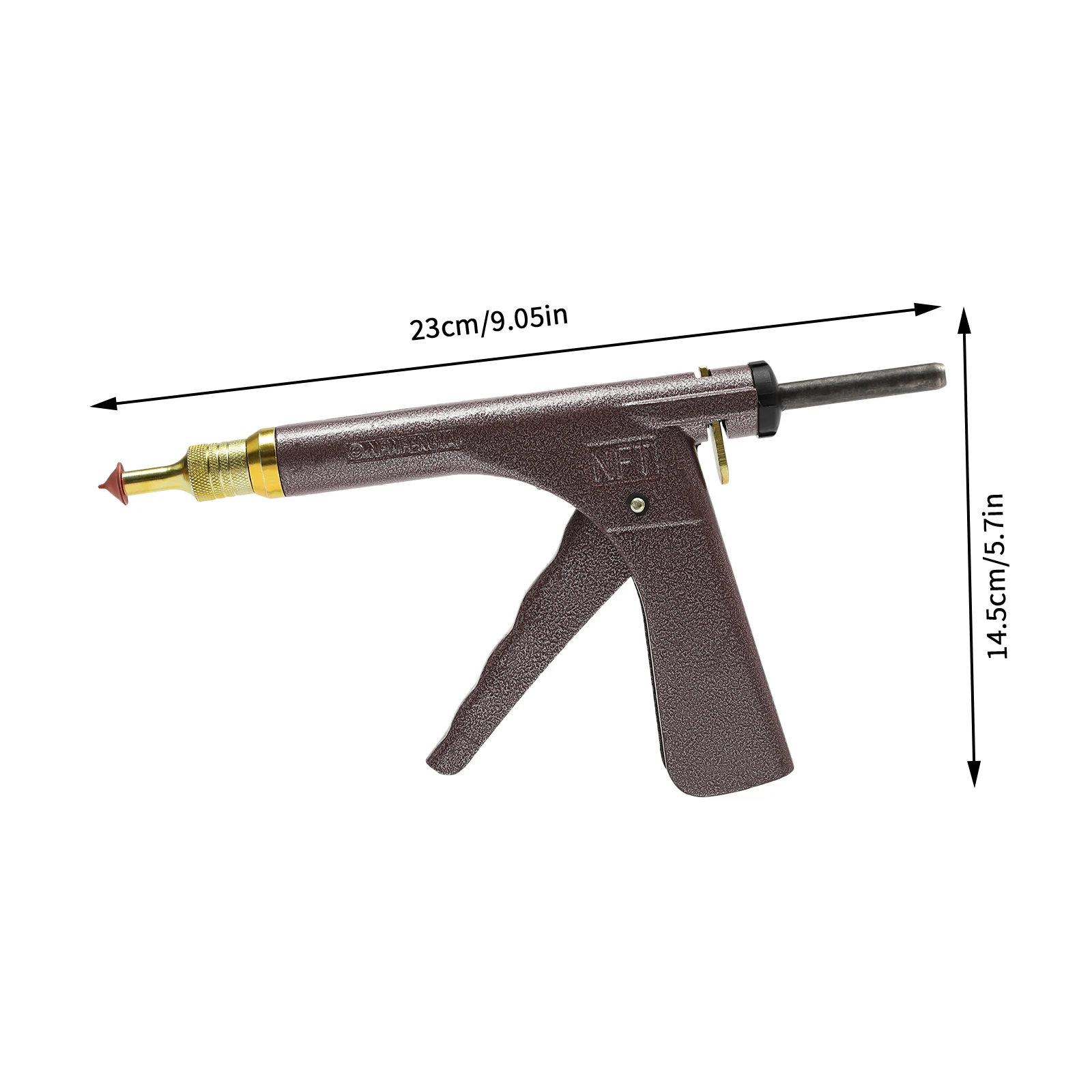 Kit pistola per riparazione ruote pneumatici tubeless, pistola professionale per riparazione pneumatici sottovuoto, tappo per pneumatici con tappo a fungo Tubeless con scatola