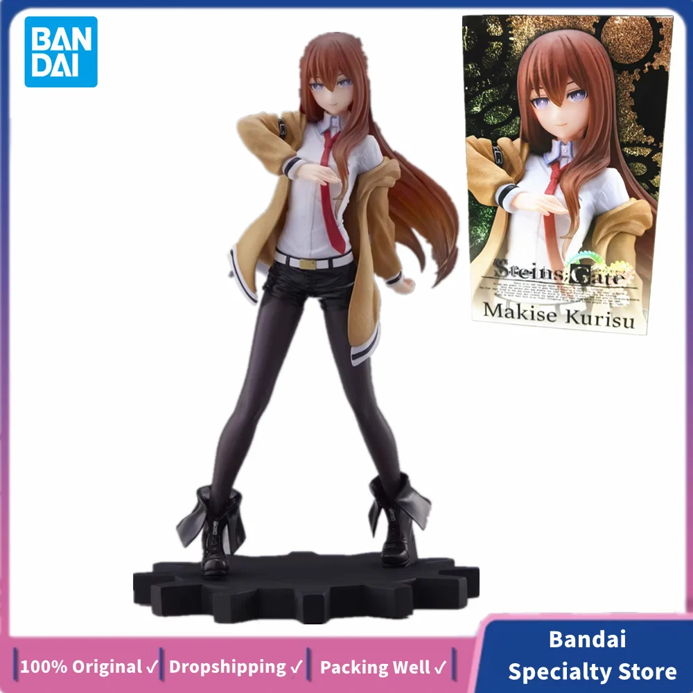 Original Taito Anime Steins Gate Makise Kurisu Christina Coreful Action Figurine Toys 180mm Model Figure