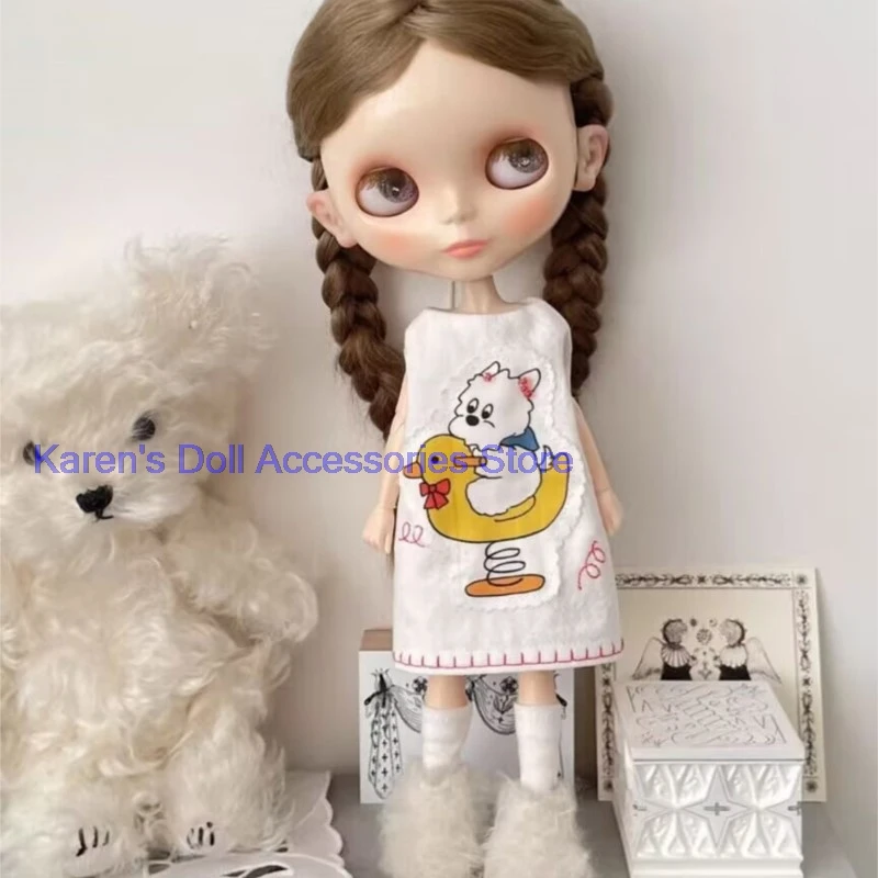

kawaii style 1pcs pinafore dress for Landoudou/Blythe(Fit for Lulu,ymy24,Ob22,24,26,zone, Jenny)