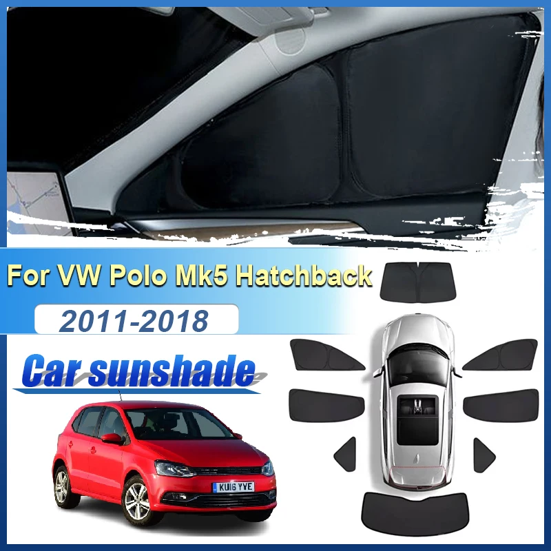 

Для VW Volkswagen Polo Mk5 5-дверный хэтчбек автомобильный солнцезащитный козырек бокового окна козырек конфиденциальная крышка лобовое стекло часть инструменты автоаксессуары