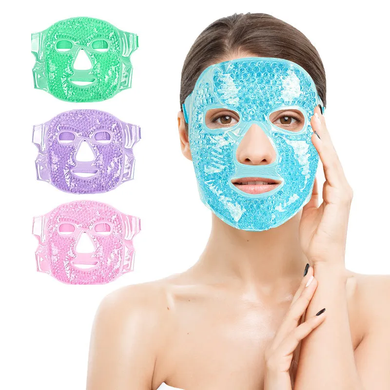 Ice Gel Face Mask Anti Wrinkle Relieve Fatigue Skin Firming Spa Hot Cold Therapy Ice Pack Cooling Massage Skin Care Beauty Tool