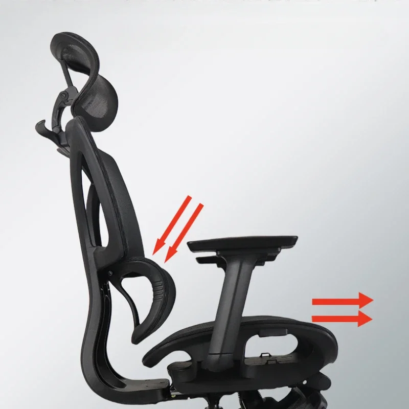 Ergonomic Mesh Office Chair Support Footrest Computer Chair 3D High Backrest Lumbar Support Meubles Bureau Office Chair