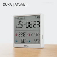 DUKA TH3 Electronic Temperature Humidity Sensor Wifi Smart Electric Digital Hygrometer Thermometer Clocks Weather Station Home