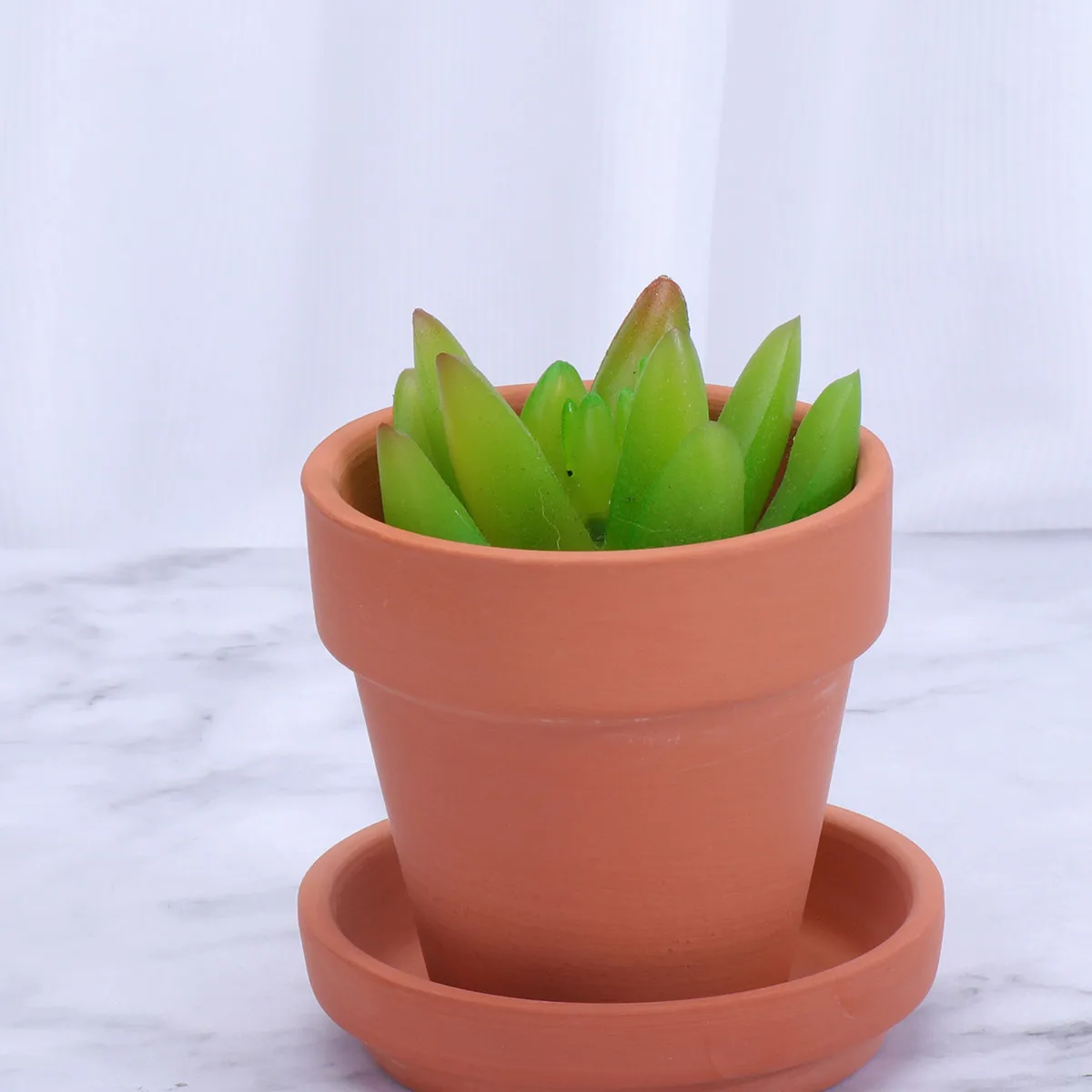 

10 наборов терракотовых цветочных горшков, красные глиняные простые кашпо для рассады, 6,3x6,3 см, с поддоном 7,3 см, маленькие горшки для суккулентов