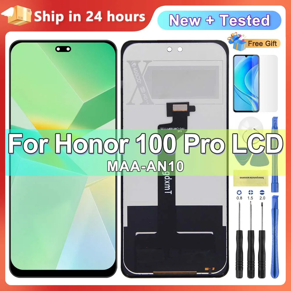 

High Quality For Honor 100 Pro LCD Display Touch Screen Digitizer Assembly Repair Parts for honor 100 Pro MAA-AN10 Models