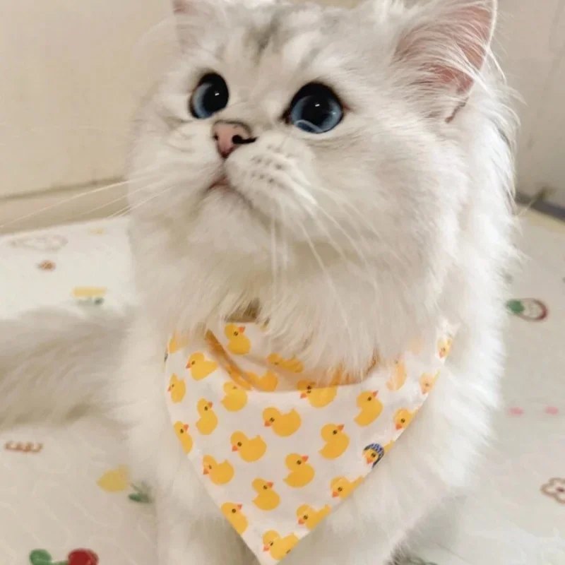 Cute Pet Bandana Scarf for Cat Dog Adjustable Puppy Kitten Bibs Saliva Towel Triangle Neckerchief Pet Accessories