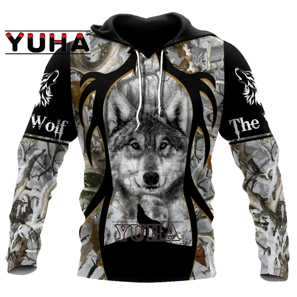 Sudaderas con capucha con estampado de lobo para hombre, sudaderas con capucha 3d, chaquetas de marca, jersey de calidad, chándales de moda, ropa de calle de animales