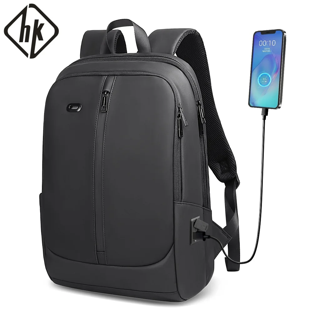 HK Casual School Backpack Men Waterproof 15.6\