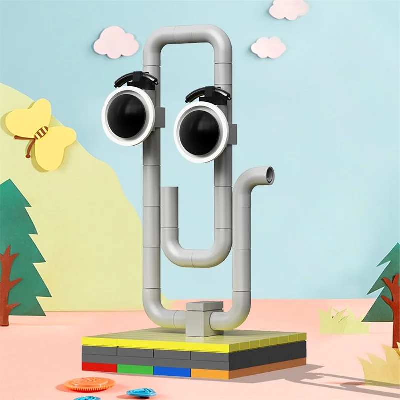 

MOC Creative Series Clip Age Revealers Character Building Block Set Paper Clip Model Doll Splicing Brick Kids Toy Ornament Gift