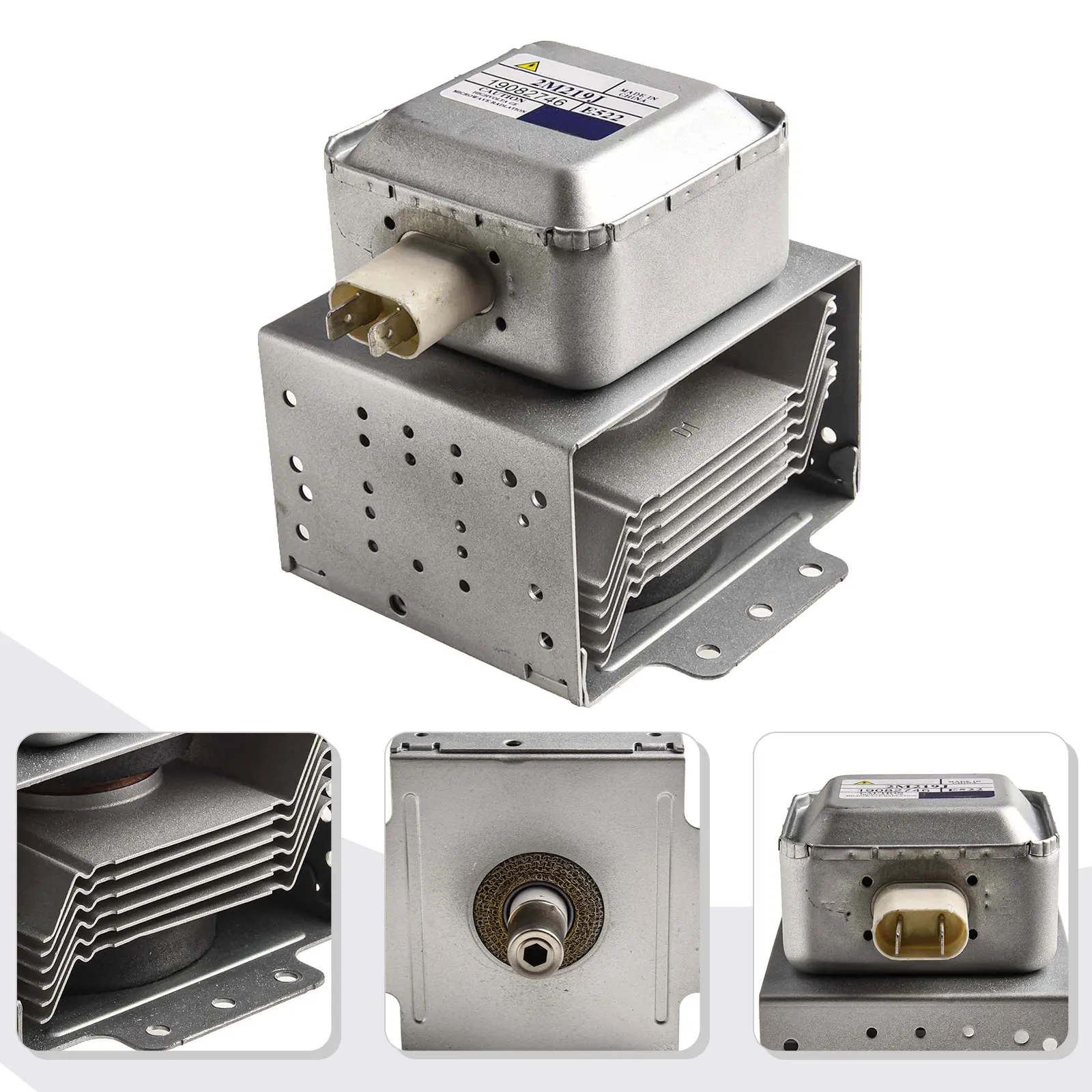 Microwave Replacement Parts 2M219J Magnetron Best-in-class Parts Even Heating Metal Construction For Galanz Microwave