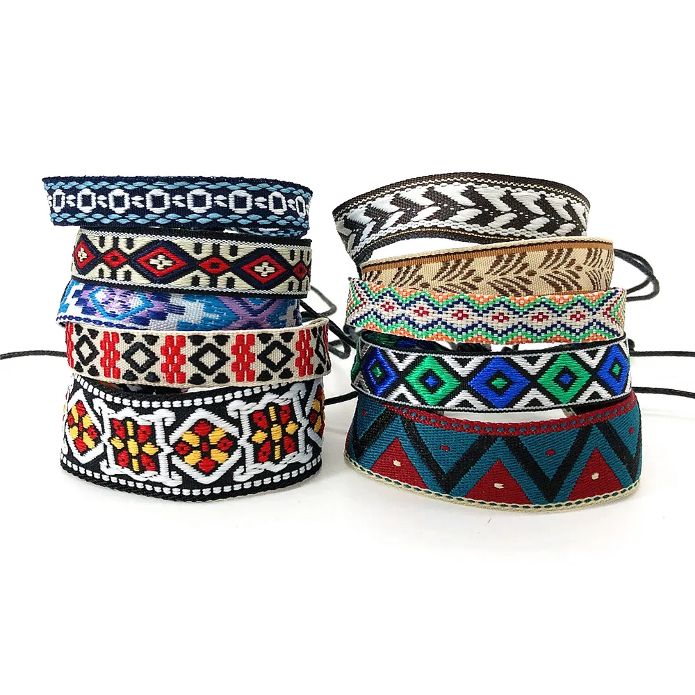 10pcs/Set Vintage Colorful Boho Bohemia Ethnic Wrap Couple Friendship Men Bracelet For Woman Bracelets Bangles Jewelry Set 2024