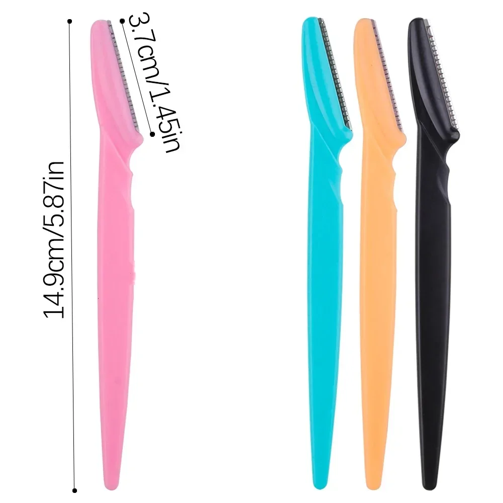 3/4/10Pcs Eyebrow Trimmer Face Blade Shaver Portable Eye Brow Epilation Hair Removal Safety Eyebrow Cutting Woman Makeup Tools