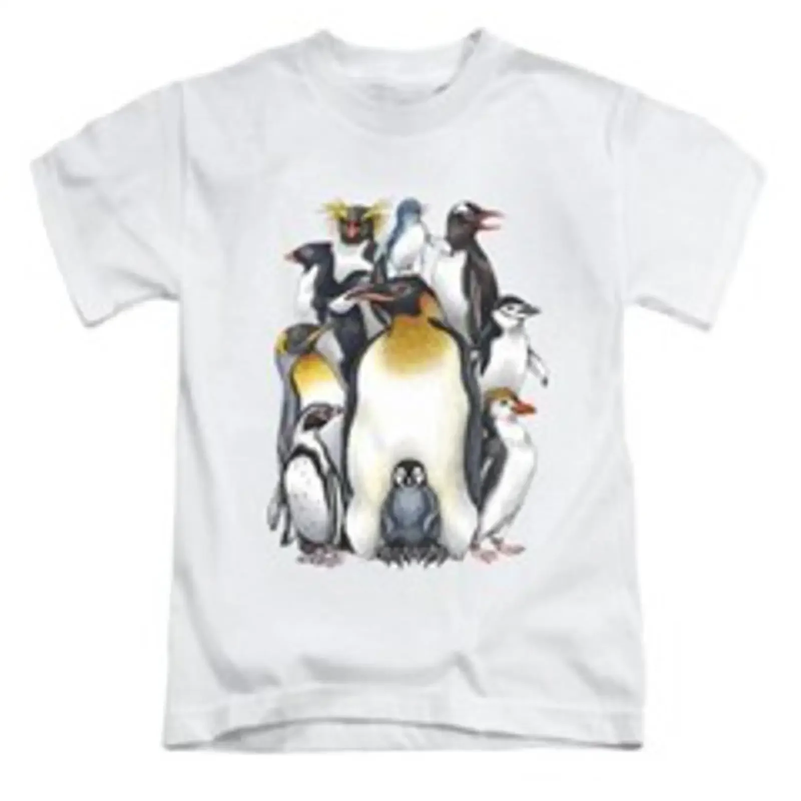 Pinguin Montage Erwachsene T Shirt Süß Oberteil Neu vintage Washed Slightly Stretched Soft Top For Everyday Wear fashion