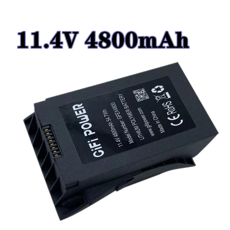 

Upgraded 11.4V 4800mAh LiPo Battery For JJRC X12 Eachine EX4 Pro CFly Faith Drone 5G WiFi RC GPS Drone Spare Parts 11.4V Battery