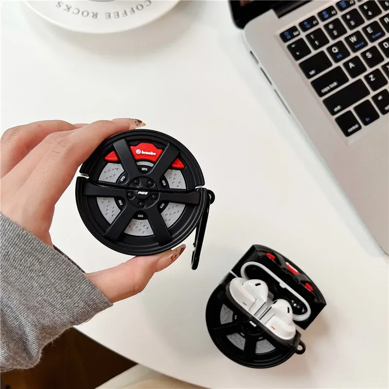 3D Cute Cartoon Wheel Tires Silicon Case For Samsung Galaxy Buds 3 Pro Case Wireless Protective Shell Samsung Galaxy Buds3 Cover