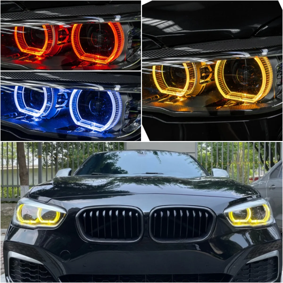 DRL Boards For 2016 2017 2018 BMW F20 F21 LCI 118i LED Headlight Yellow Angel Eyes Blue Red Daytime Running Light 63117428425