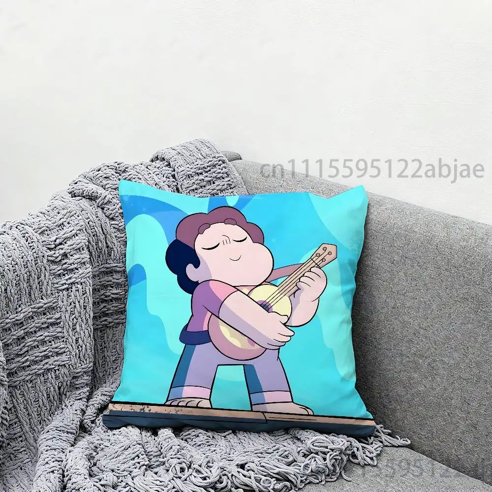 S-Steven universe Throw Pillow Case 50x50cm DIY Square Pillowcase Square Office Cushion Cover