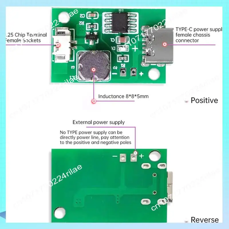 A17Z DC5V Single Non-Switched Atomization Humidification Module DIY Ultrasonic Atomizer TYPE-C Mini Humidifier Circuit Board