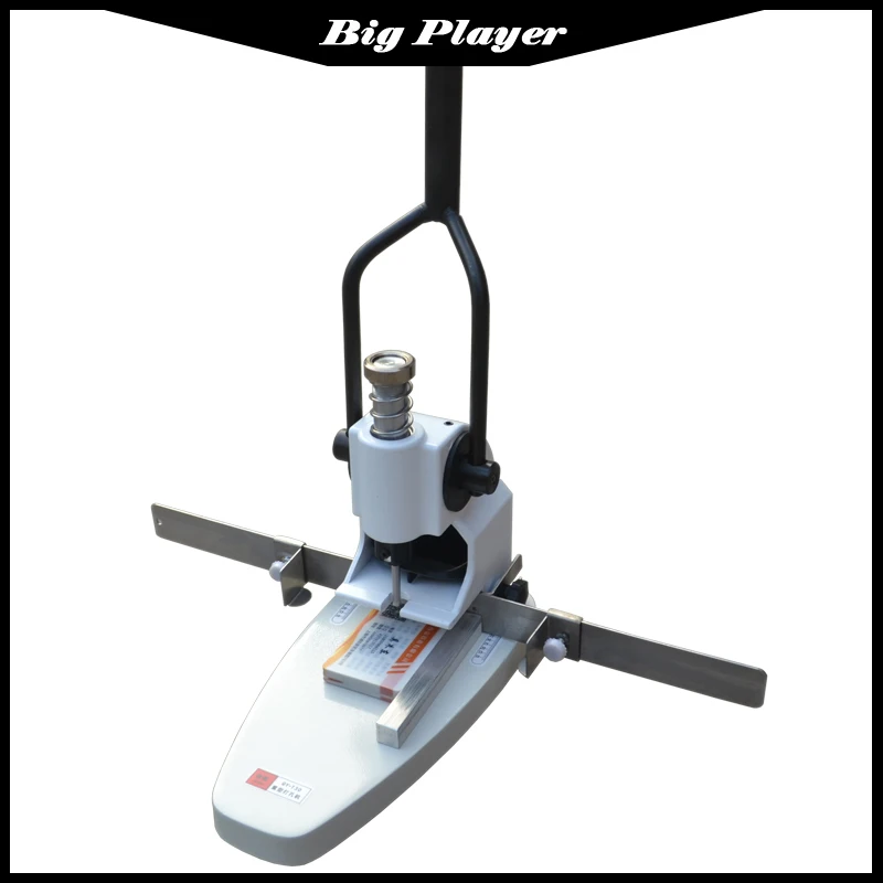 QY-T30 Single Hole Manual Punching Machine Fabric Tag Punching Machine Recipe