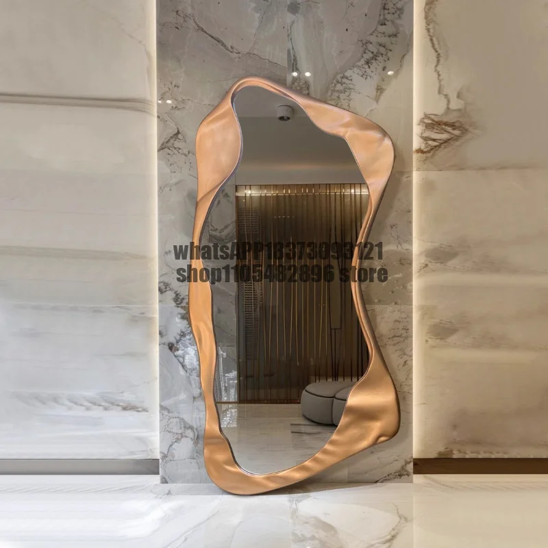 Makeup Aesthetic Mirror Art Ornament Nordic Macrame Design Mirror Creative Cool Dorm Espelho Decorativo House Accessories