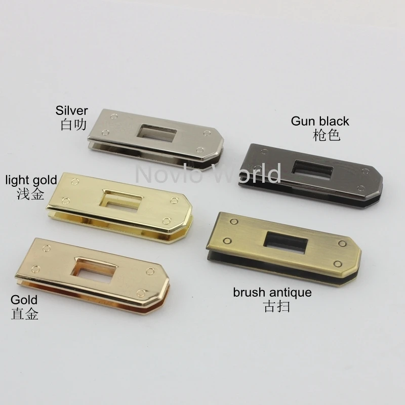 

1-5-20sets 5 colors metal locks for repair luxury purse bag handle locks women handbag locks diy hardware accessories