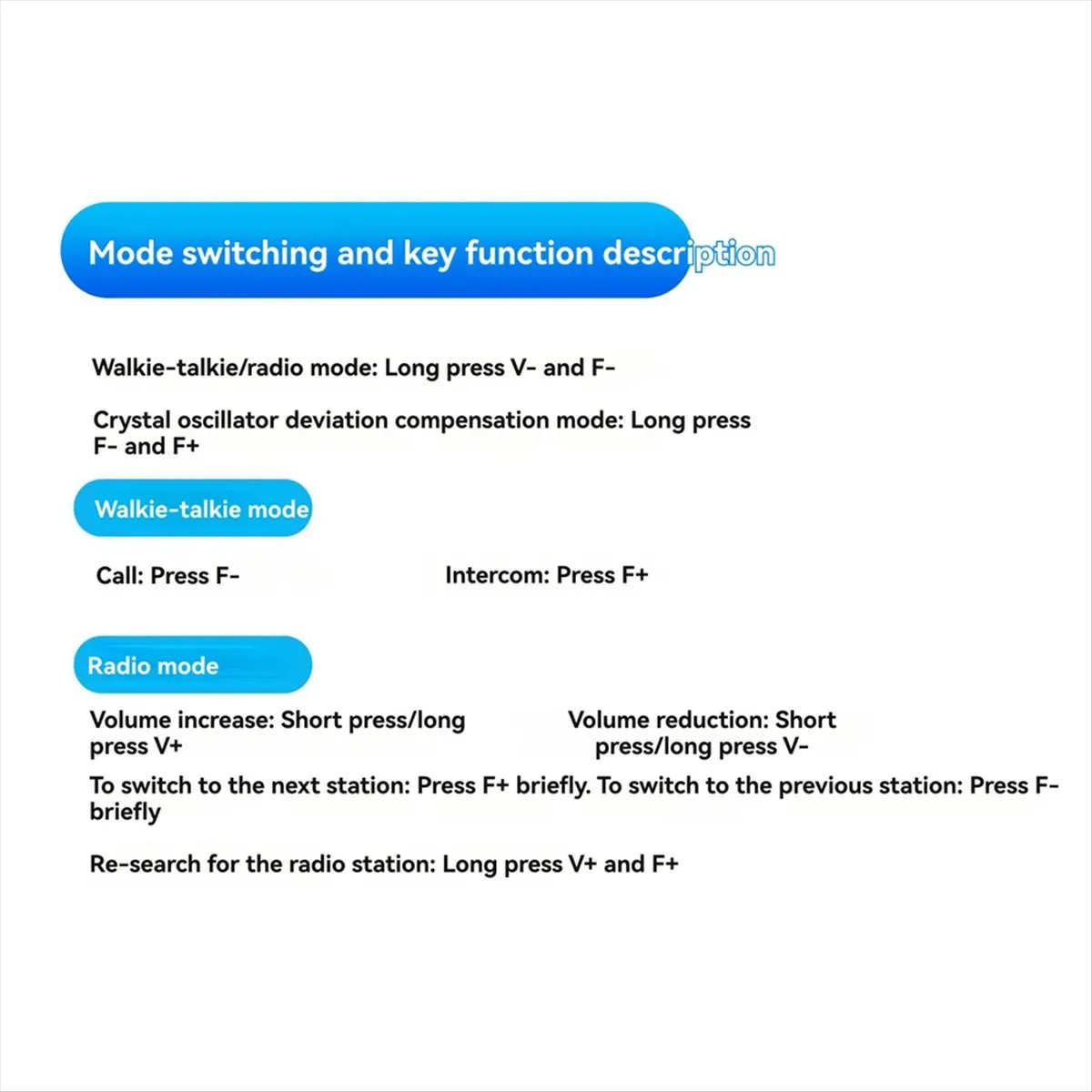 ABAN 2set Walkie-Talkie FM Radio DIY Electronic Kit 409.85MHz Adjustable Frequency 87-108MHz OLED Display DIY Soldering Kit