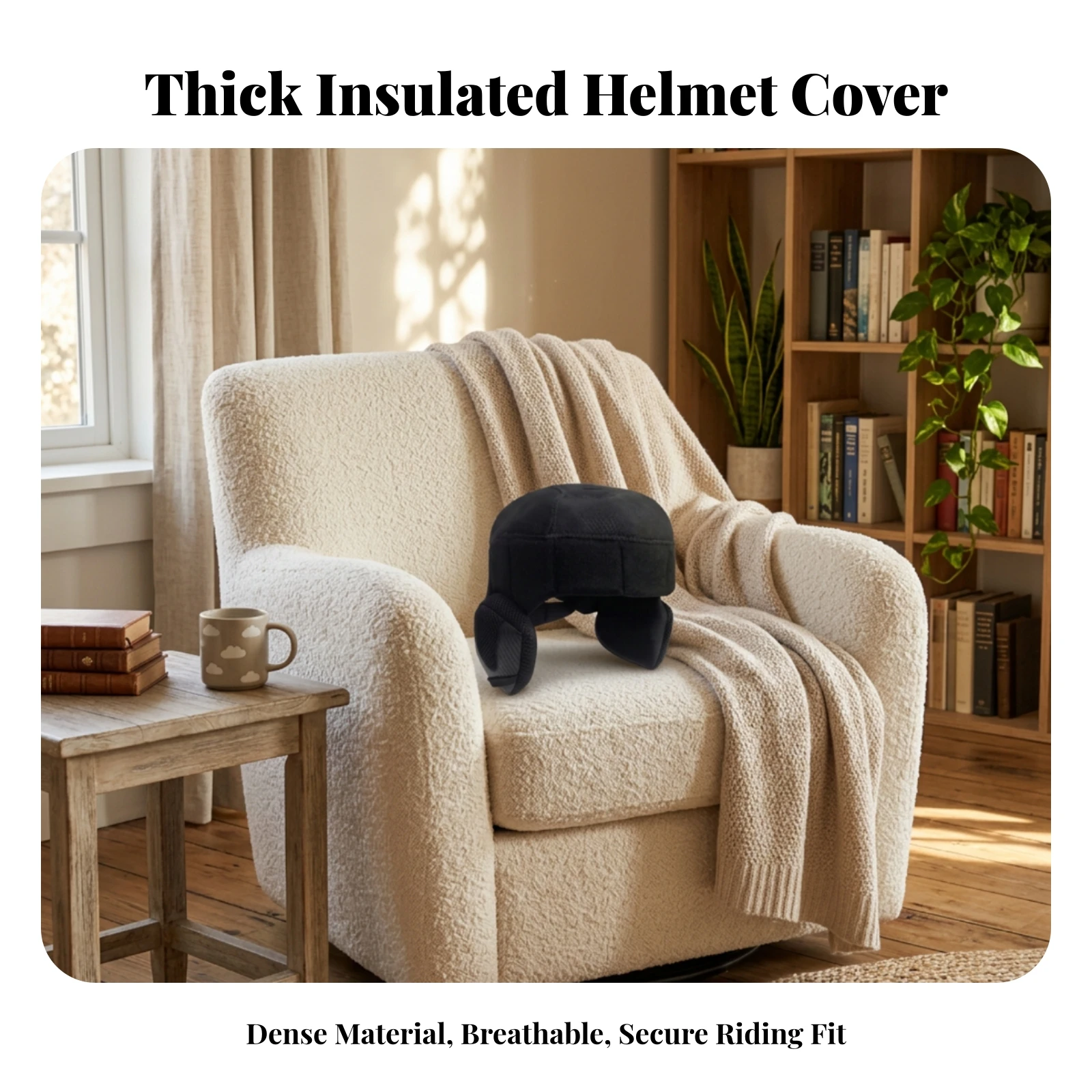 Riding Helmet Cover Lightweight Helmet Cover with Ear Flaps Skull Cap with Ear Flaps Moisture-Wicking Headwear Quick-Drying