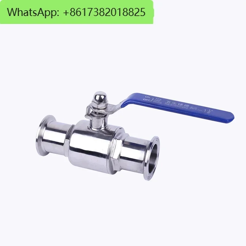 

316 food grade two-piece clamp quick open manual straight-through ball valve 304 stainless steel sanitary quick ball valve