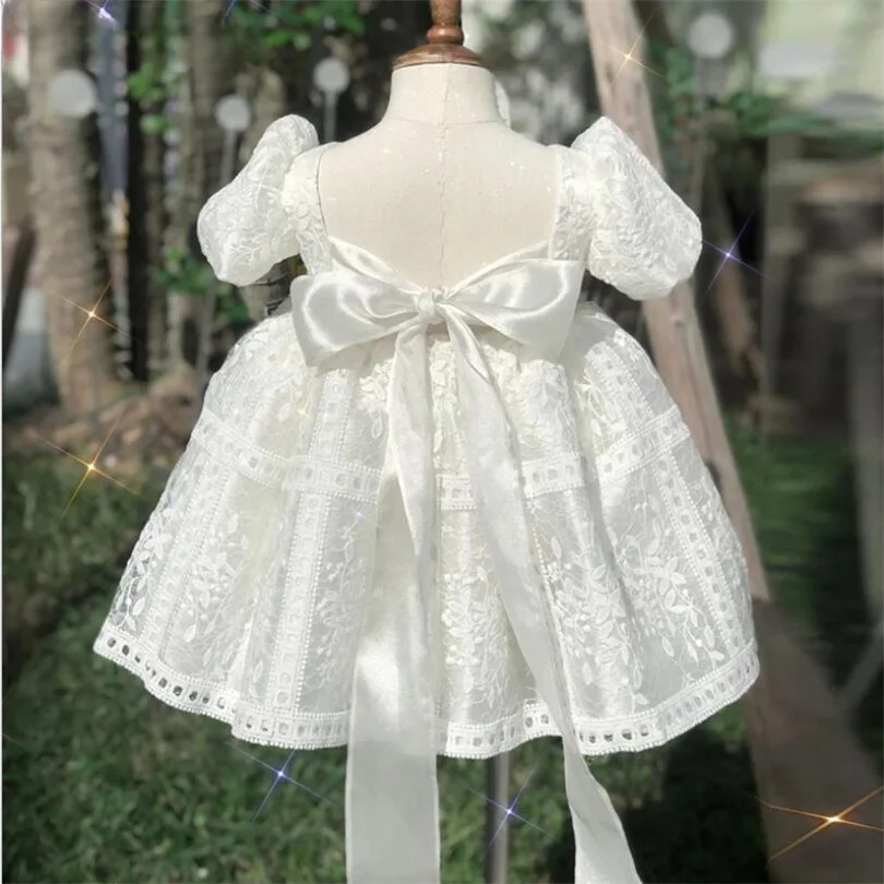 

1st First Birthday Party Baby Girls Dress Lace Princess Kids Dresses For Girls Wedding Party Girls Ball Gown Baby Baptism dress