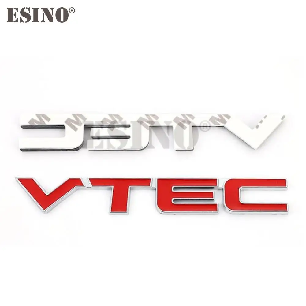 Nuevo estilo de coche 3D VTEC Metal cromo aleación de Zinc emblema coche insignia de la carrocería pegatina accesorio automático para Civic Accord Insight