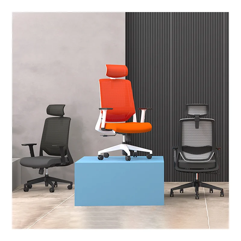 Factory manufacturing modern high foot adjustable rotating chair classic mesh office chair computer chair