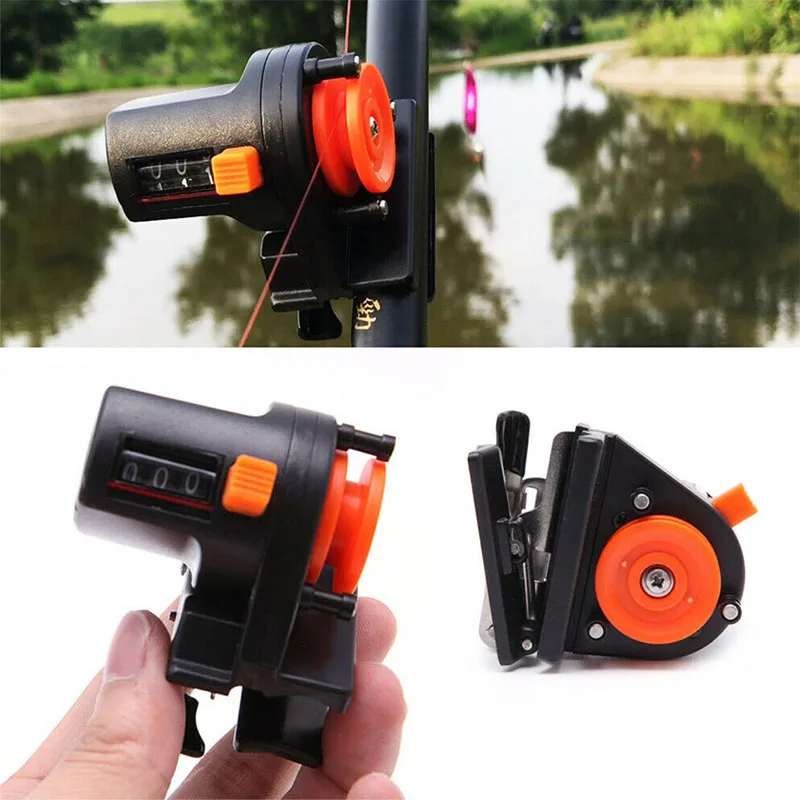 1pc 0-999M 6cm Pesca Fishing Line Depth Finder Counter Fishing Tool Tackle Length Gauge Counter