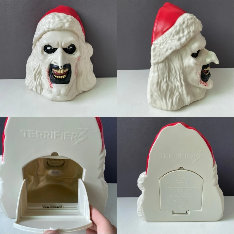 Terrifier 3 سلع فضفاضة أصلية (بدون صندوق) - قناع مهرج رعب لعيد الهالوين وعيد الميلاد وتمثال دلو للتخزين بدون صندوق #1
