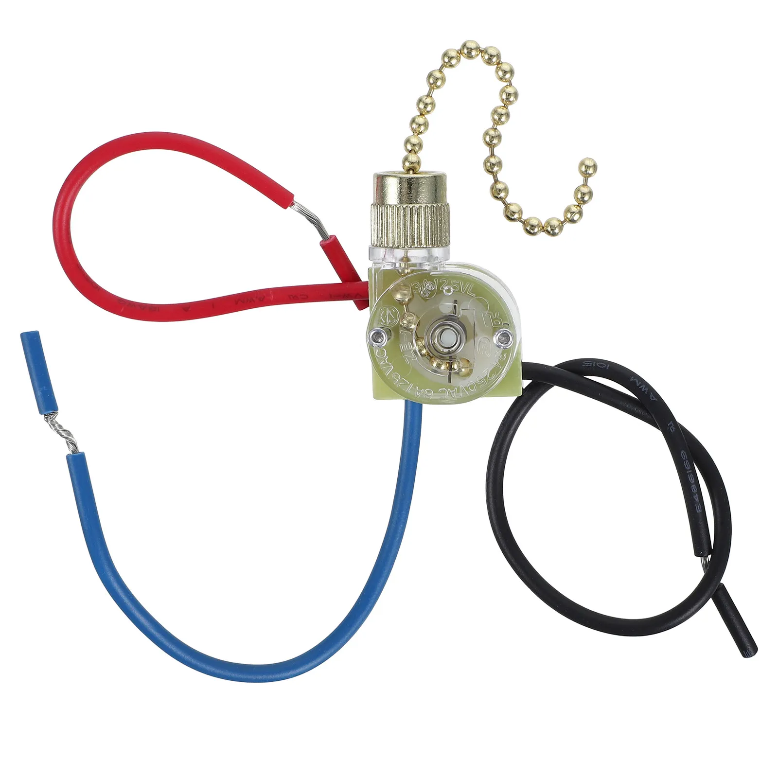 Heavy Duty Pull Chain Switch for Ceiling Fan and Light Fixtures Versatile Reliable Operation Stylish Modern Design Fits All