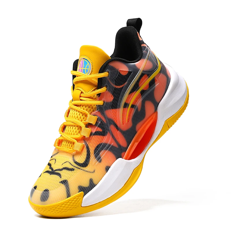 

Big Size 35-47 Non Slip Basketball Sneakers Men Shock-Absorbant Basketball Shoes Comfortable Outdoor Sneakers Women Sport Shoes