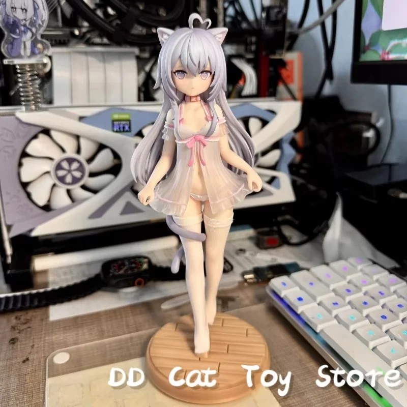 

In Stock Original Xingluoguan Home With Cats Glutinous Rice Texture Paint 1/7 Anime Action Figures Model Collection Toy Ornament