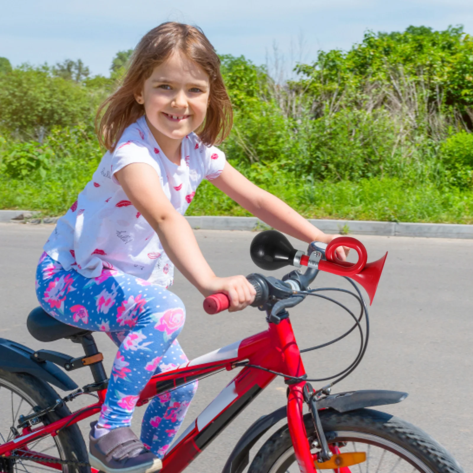 

Велосипедный звонок, железный легкий портативный велосипедный звуковой сигнал для крепления на руль, левая и правая сторона, совместимый с горной дорогой, городской